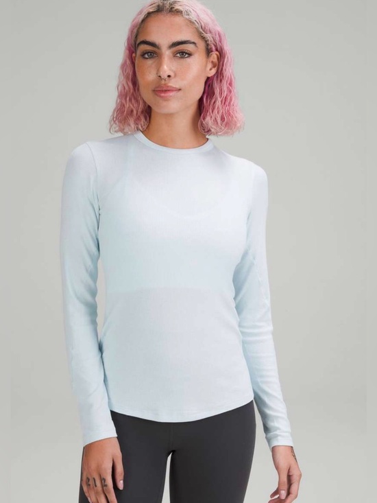 lululemon athletica Tops - Lululemon Hold Tight Long Sleeve Shirt
Powder Blue✨